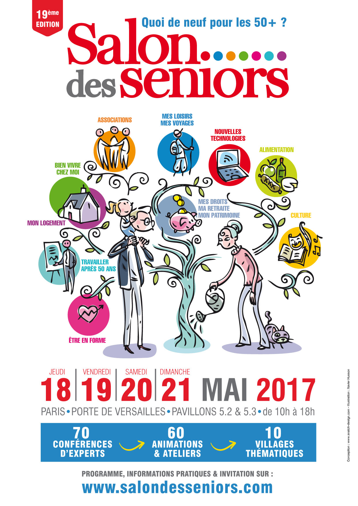 Affiche du Salon des Seniors 2017
