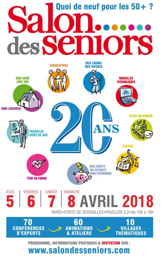 Affiche du Salon des Seniors 2018